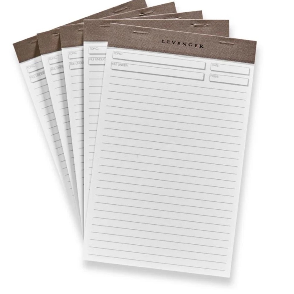 LEVENGER Notationary Ruled Notepad—Set of 3, Sealed